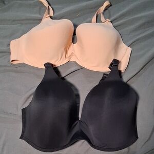 Soma Smooth T-Shirt Bra Duo — Nude and Black